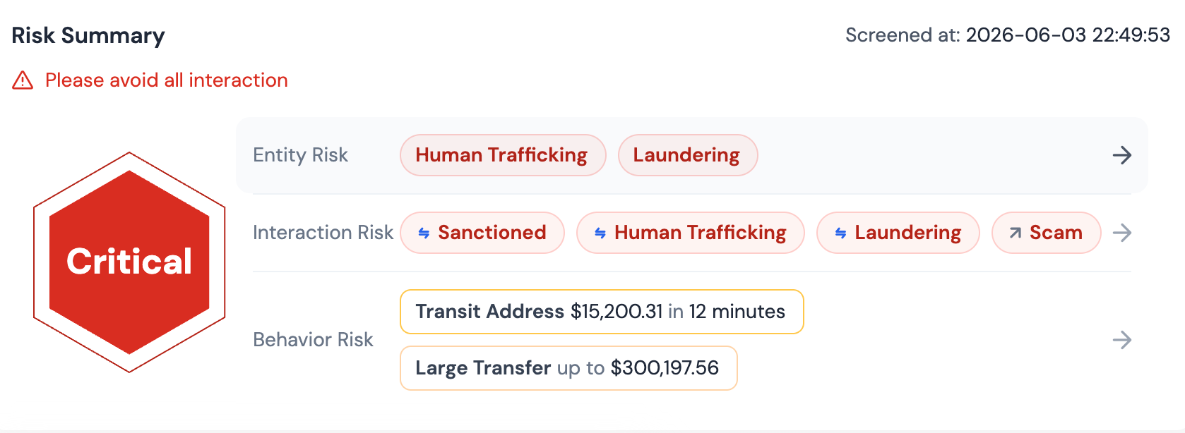 Infographic defining illicit crypto categories