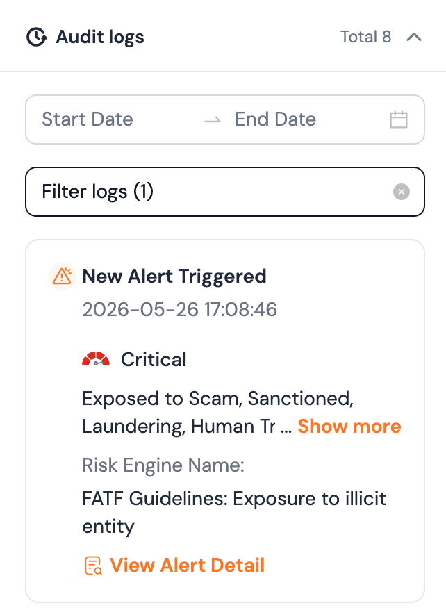 Continuous monitoring workflow for illicit crypto detection